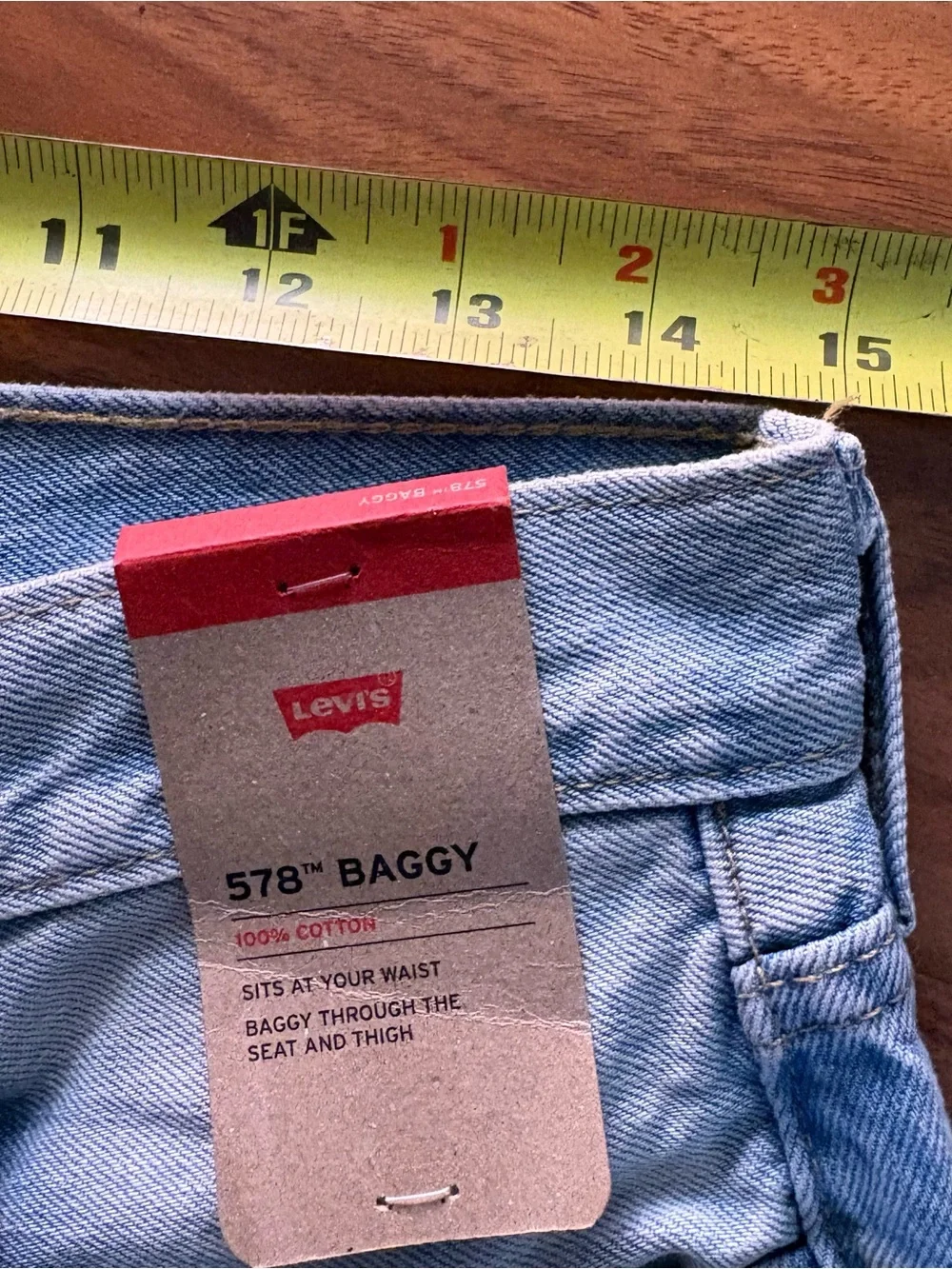 Levi’s 578 Baggy Jeans Men’s 30x30 NWT Light Wash Denim